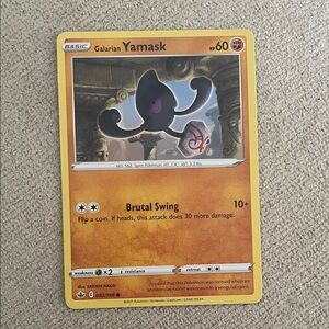 Galarian Yamask Pokemon Card